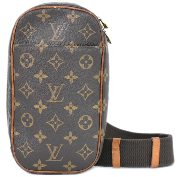 Louis Vuitton Pochette Gange M51870 Monogram Canvas Body Bag Brown - Picture 1 of 10